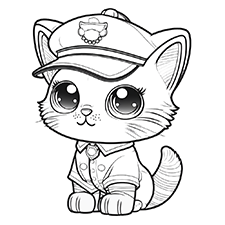 Cute cat coloring pages free printable pdfs