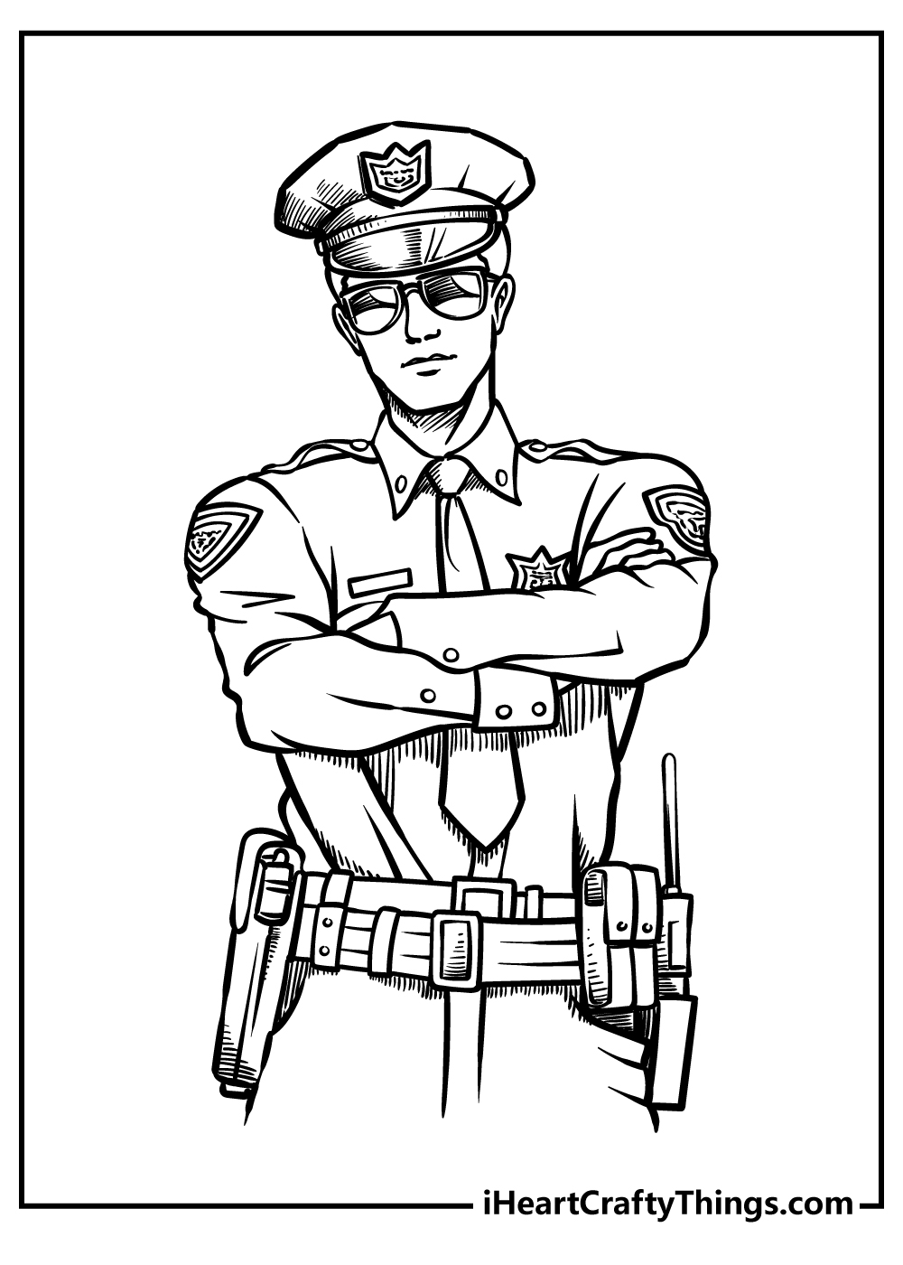 Police coloring pages free printables