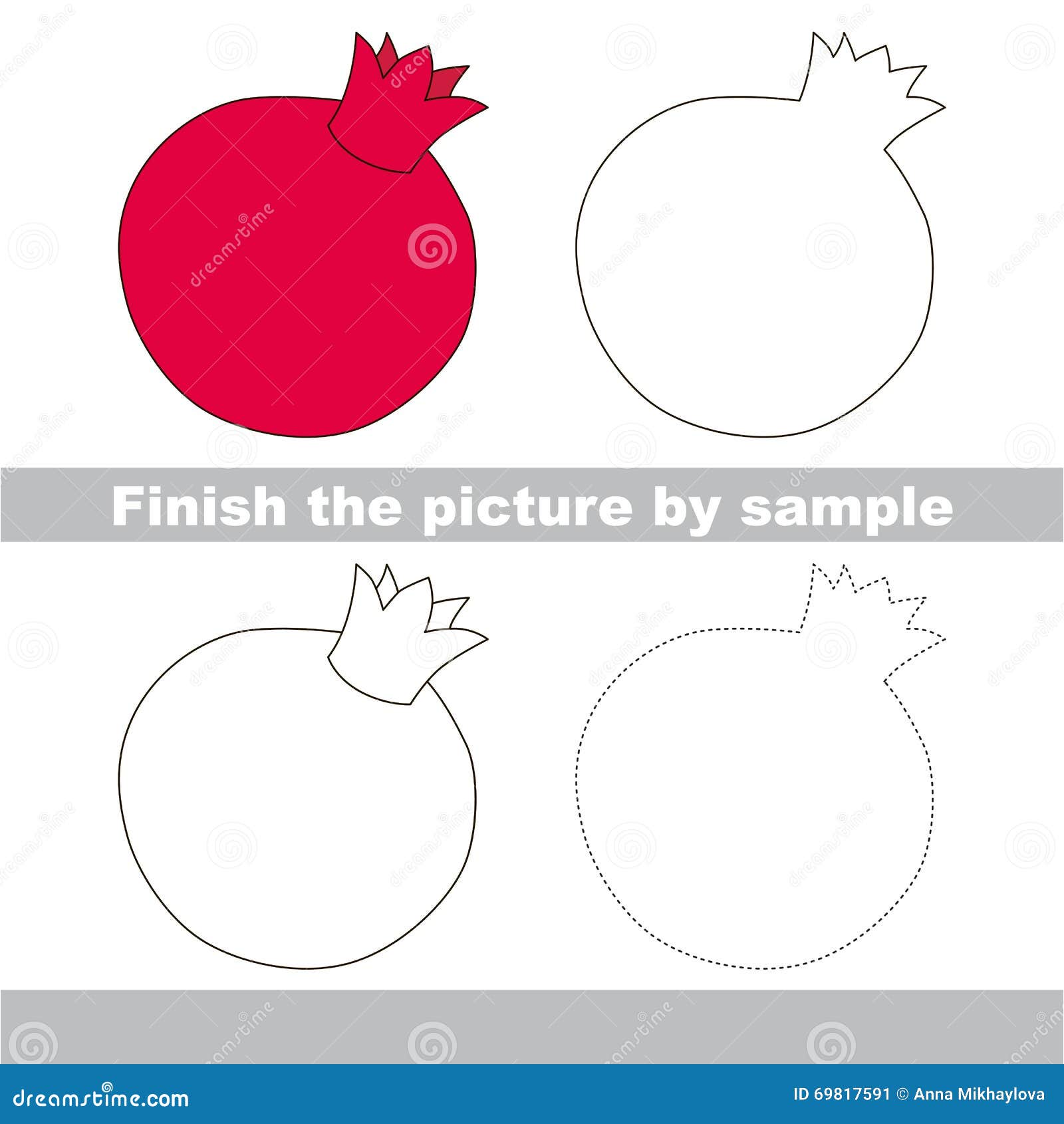 Pomegranate drawing worksheet stock illustrations â pomegranate drawing worksheet stock illustrations vectors clipart