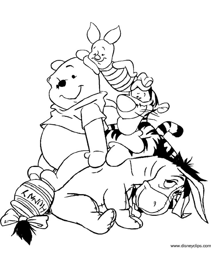 Winnie the pooh friends printable coloring pages disney cartoon coloring pages disney princess coloring pages disney coloring pages