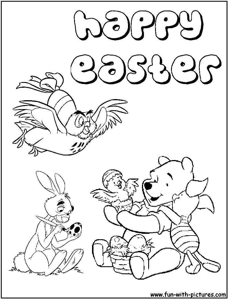 Winnie the pooh and friends coloring pages