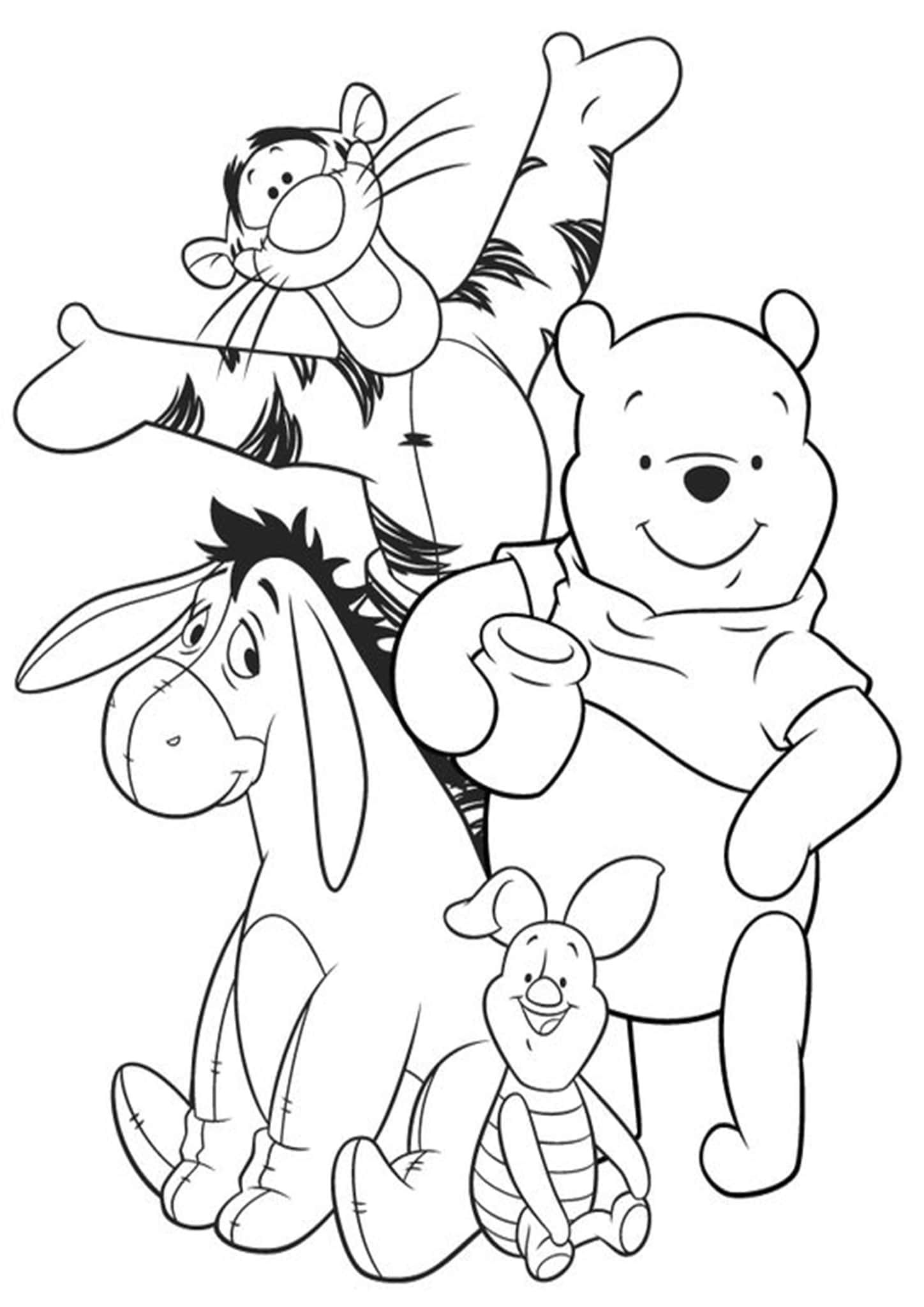 Free easy to print winnie the pooh coloring pages cartoon coloring pages disney coloring pages cute coloring pages