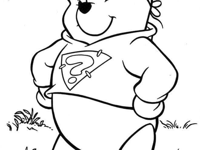 Free easy to print winnie the pooh coloring pages