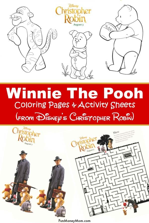 Winnie the pooh coloring pages and activity sheets free printables