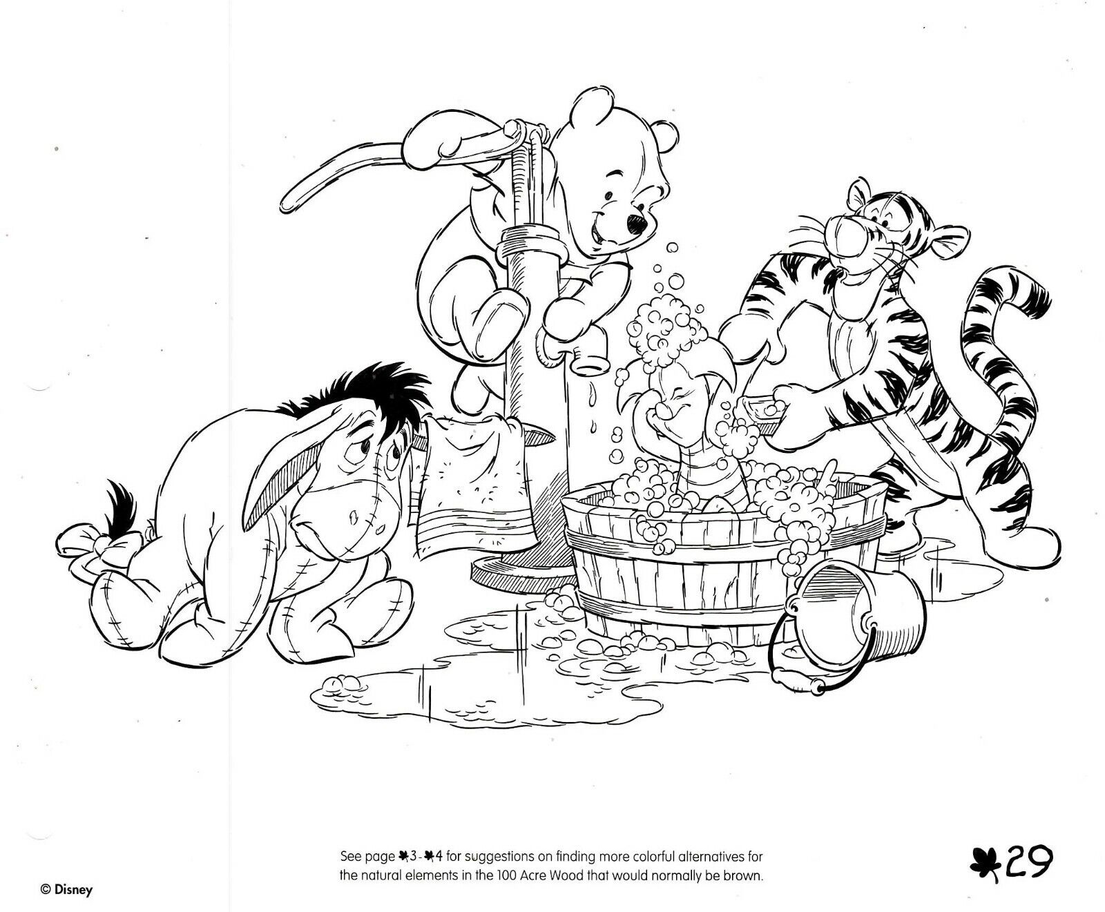 Disneys the many adventures of winnie the pooh studio copy model sheet page