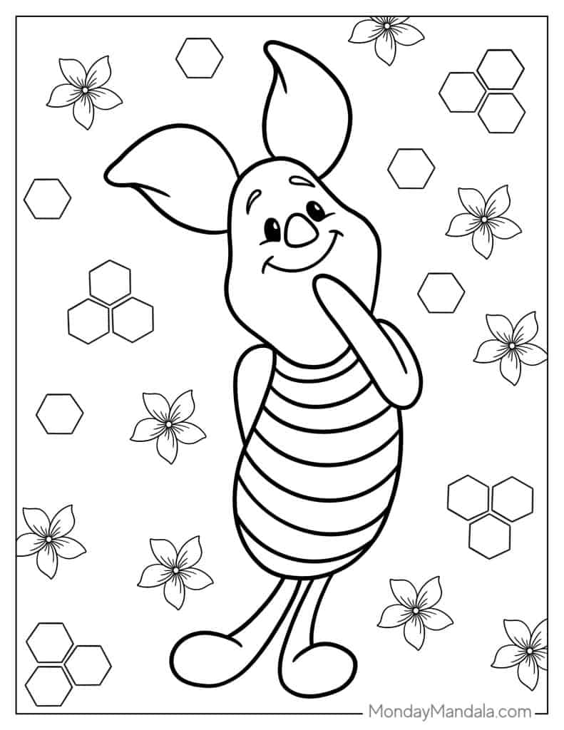 Winnie the pooh coloring pages free pdf printables