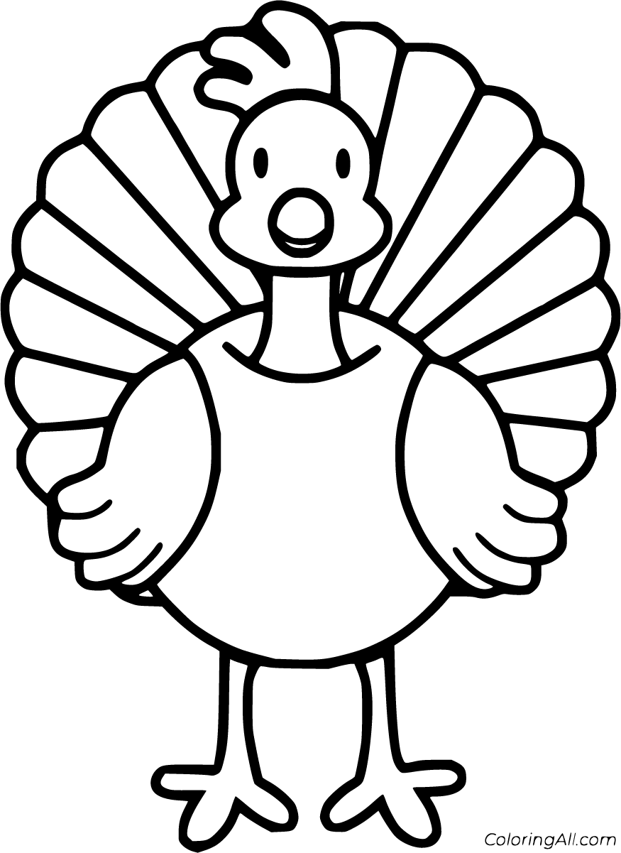 Colorful turkey coloring pages free printables for fun and creativity