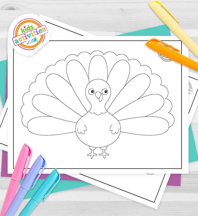 Cutest preschool turkey coloring pages kids activities blog