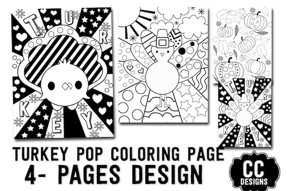 Thanksgiving color pop game digital coloring page fun popzen coloring sheets activity sheets classroom printable fun coloring