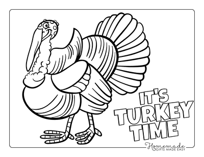Free printable turkey coloring pages for kids
