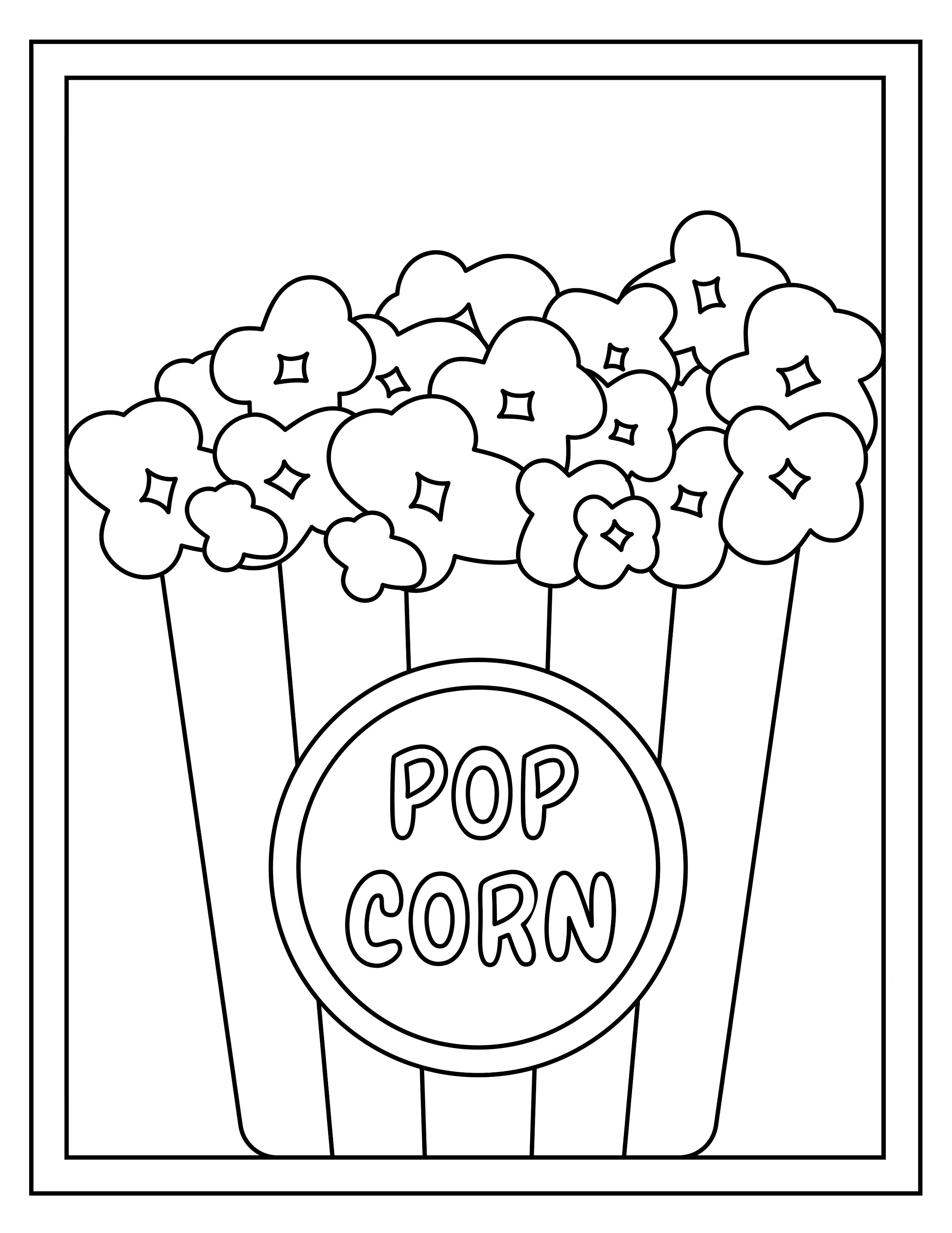 Printable food coloring pages