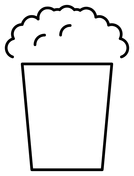 Popcorn coloring pages free printable pictures