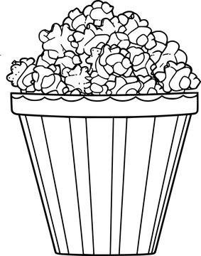 Popcorn outline images â browse photos vectors and video