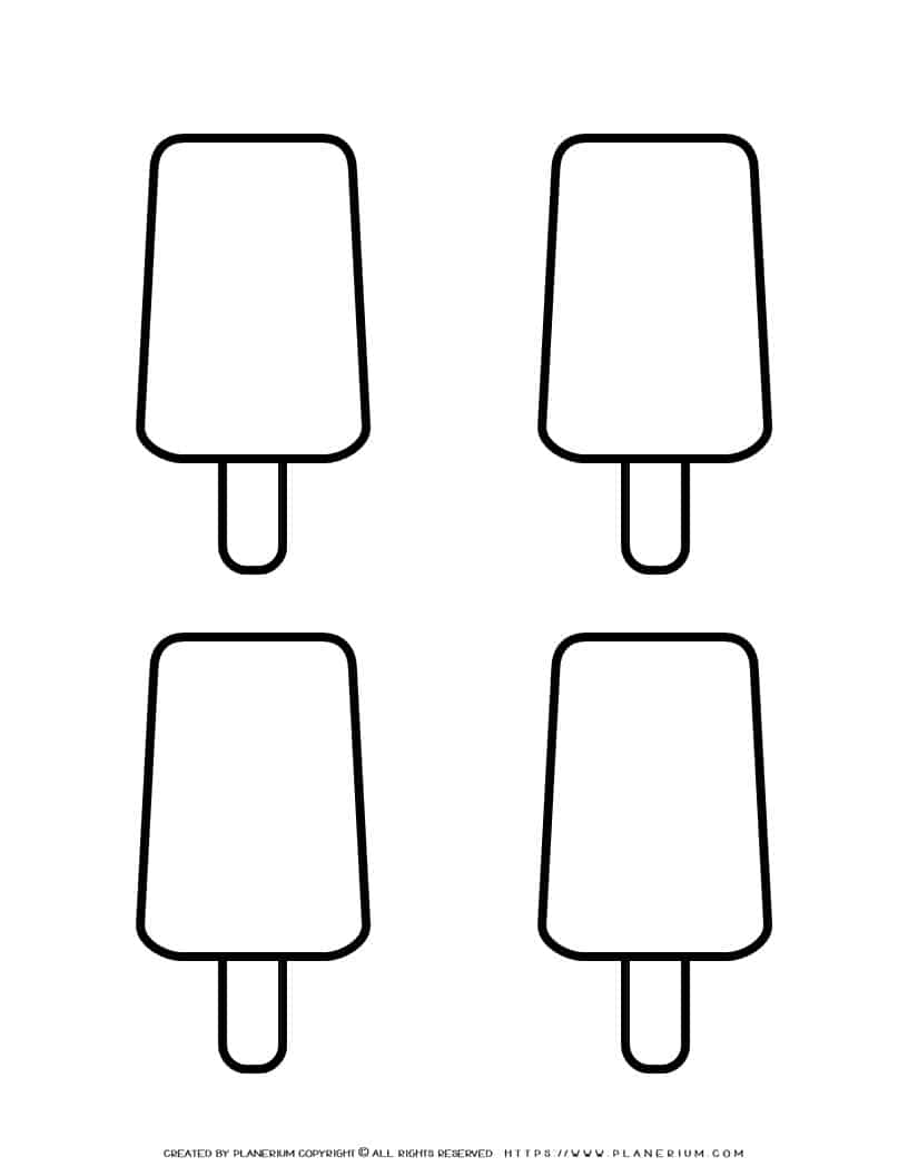 Popsicle template make fun summer crafts with your kids