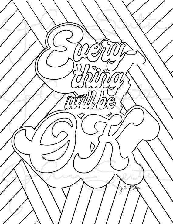 Positive affirmation coloring pages set of printable coloring pages virtual girls night