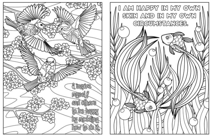 Give printable amazing affirmation adult coloring book pages by coloringlife