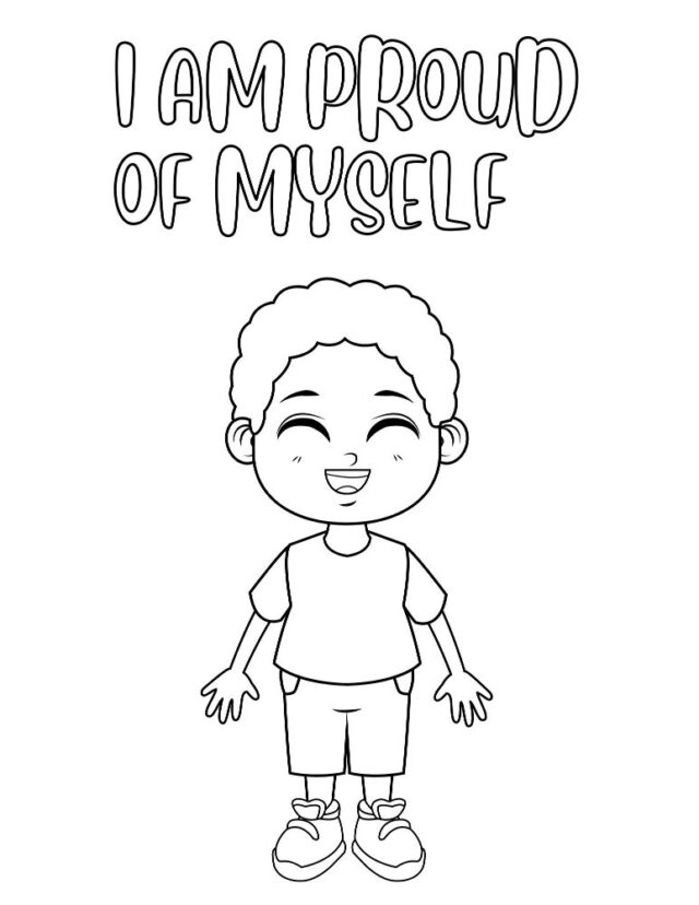 Free words of affirmation for kids coloring pages