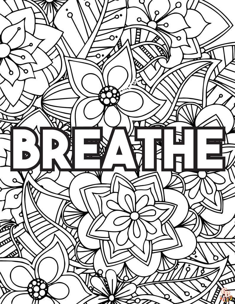 Printable positive coloring pages free for kids and adults