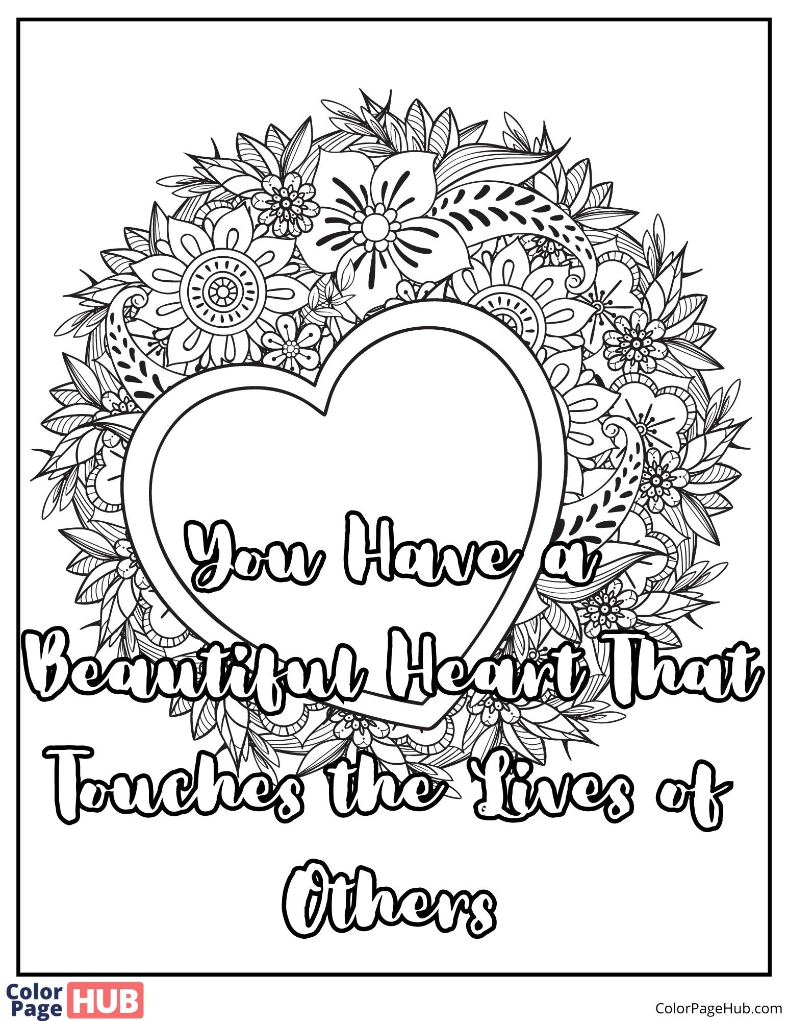Affirmations coloring pages printable and free