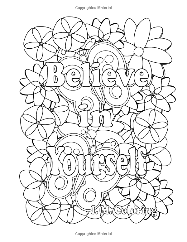 Believe in yourself an adult coloring book featuring positive affirmations grinch coloring pages coloring pages coloring pages inspirational