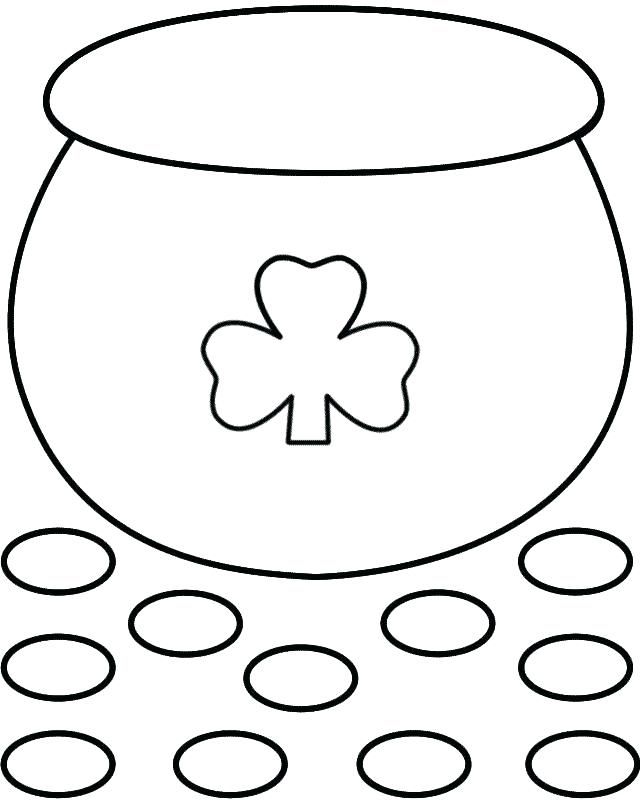 Pot of gold coloring pages