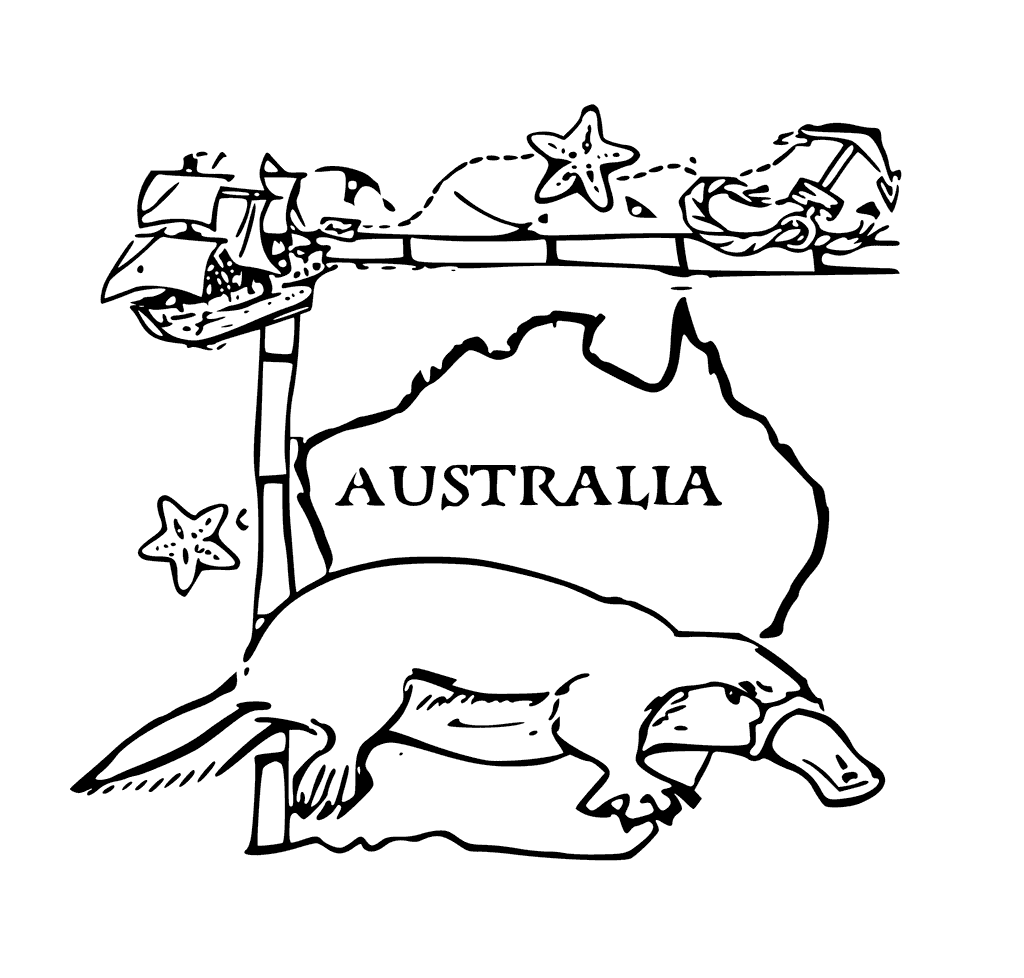Australia coloring pages