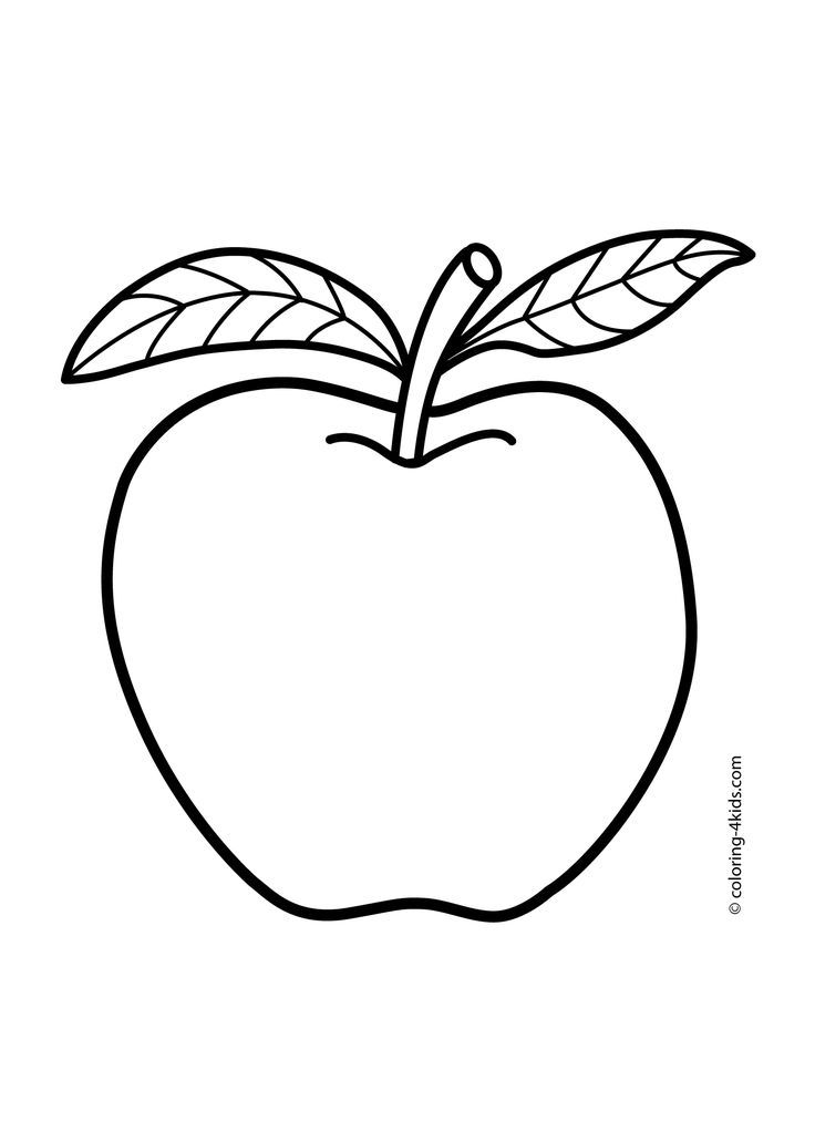 Apple fruits coloring pages for kids printable free apple coloring pages fruit coloring pages apple coloring