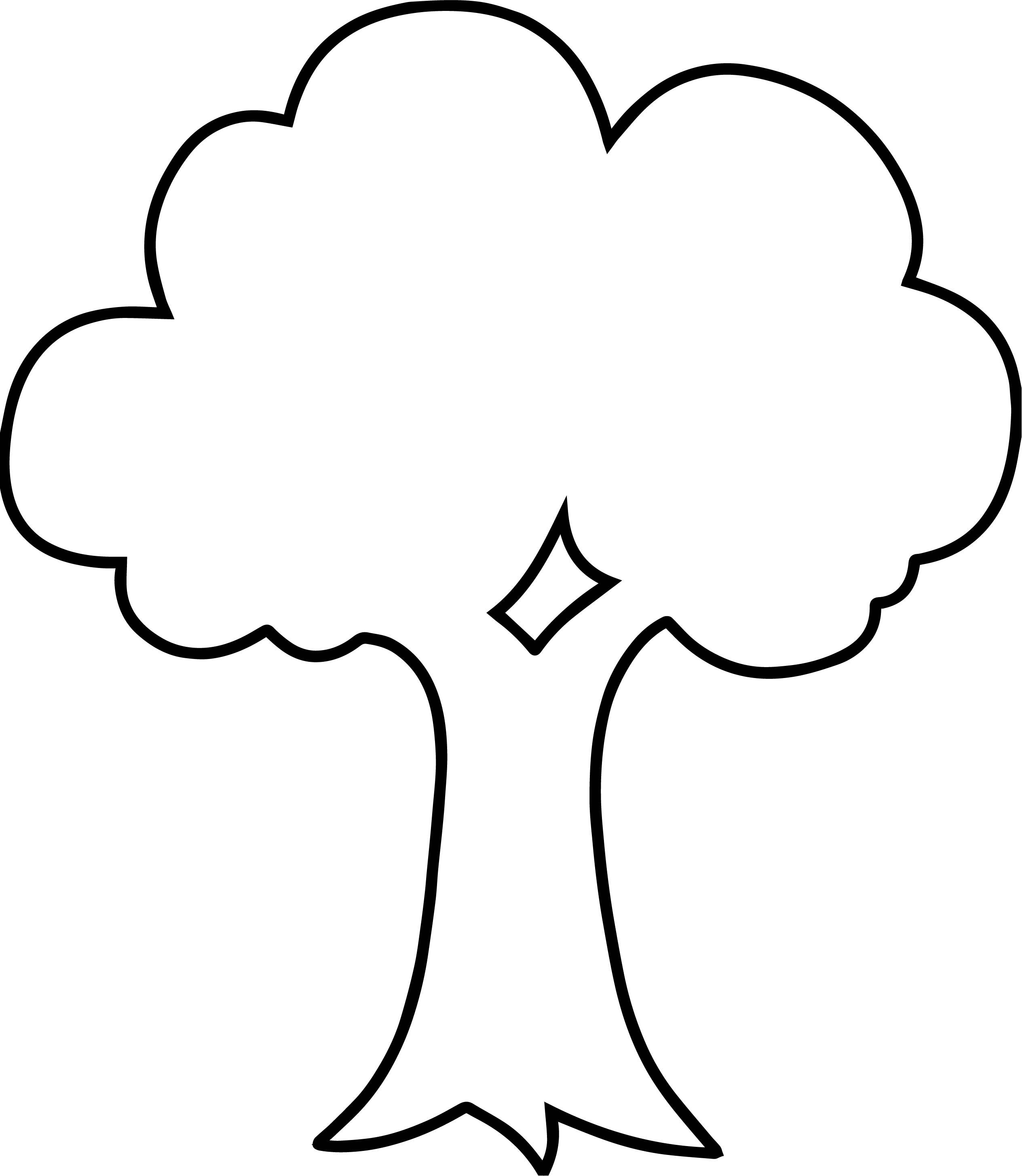 Empty apple tree coloring page