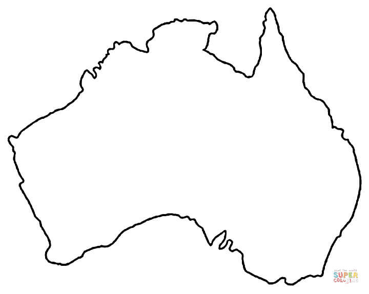 Australian kartta vãrityskuva