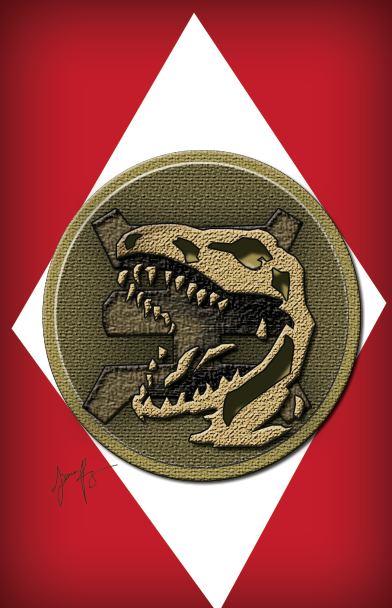 Red and gold ranger power coin by onemindgeek ranger power rangers power rangers fan art