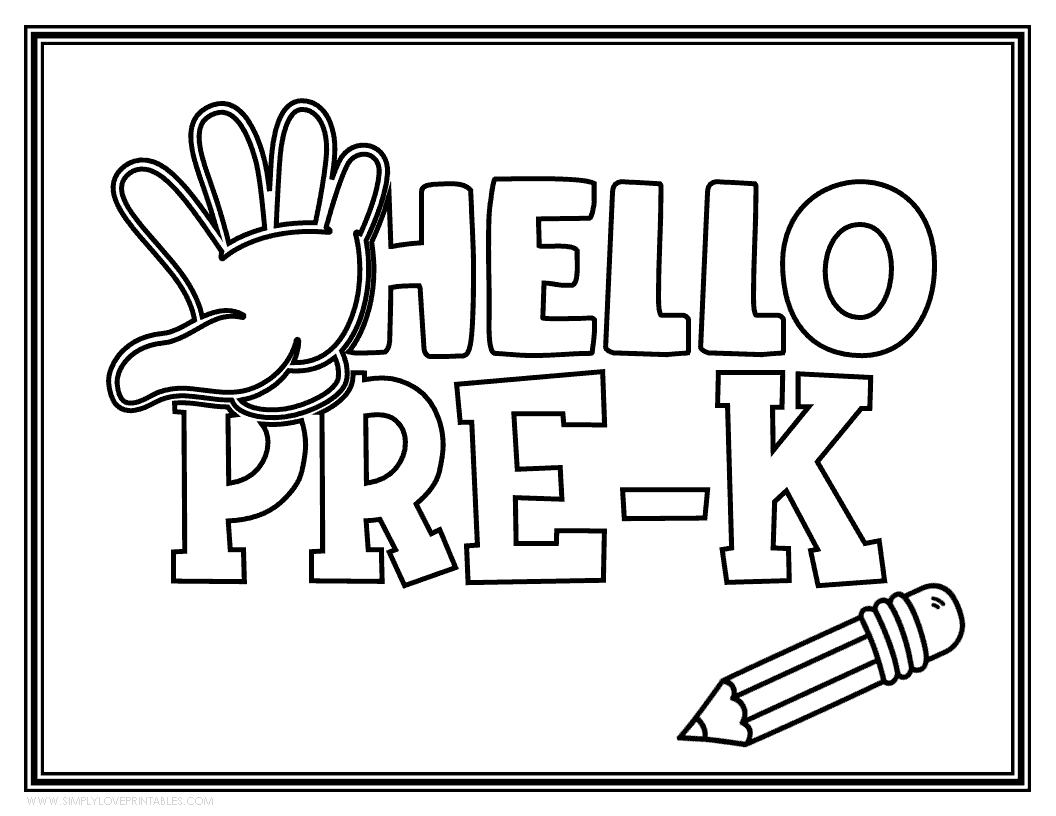 Back to school coloring pages simply love printables