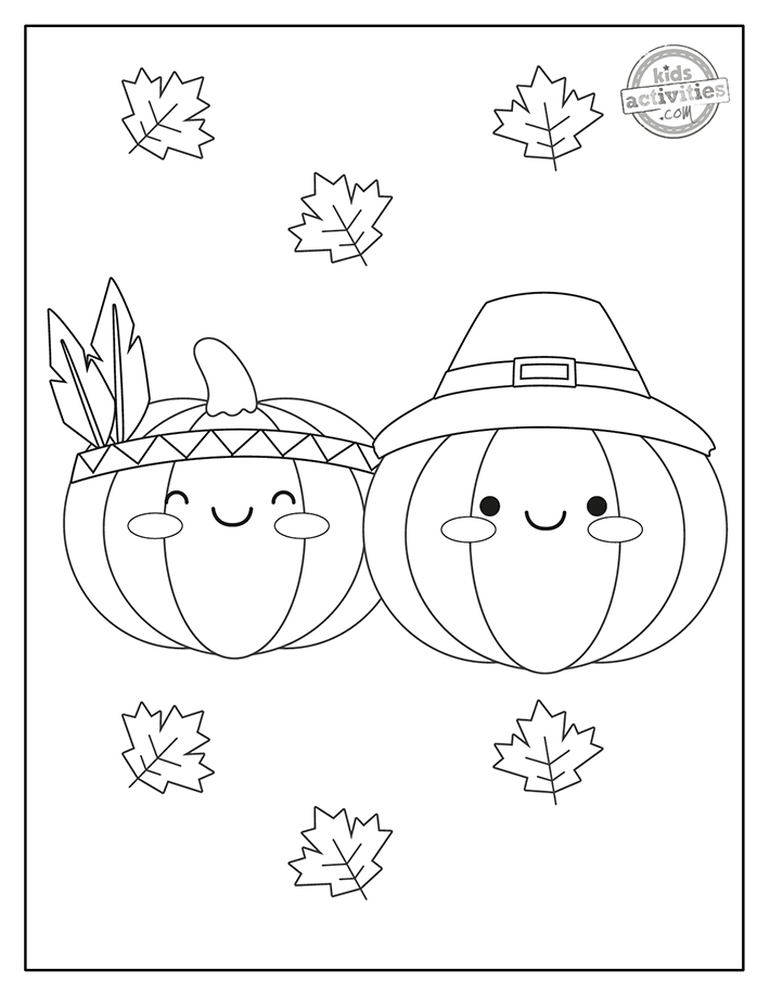Printable thanksgiving coloring pages for preschool kids kids activities blog