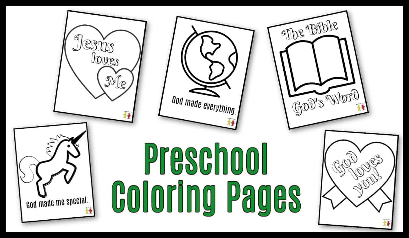 Preschool coloring pages easy pdf printables ministry