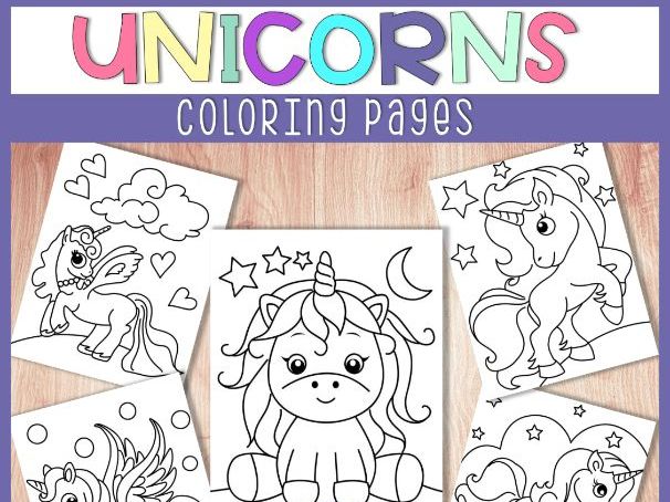 Unicorn coloring pages a coloring book for pre