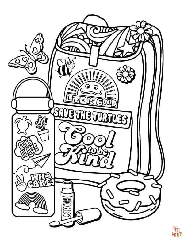 Discover the best preppy coloring pages for kids