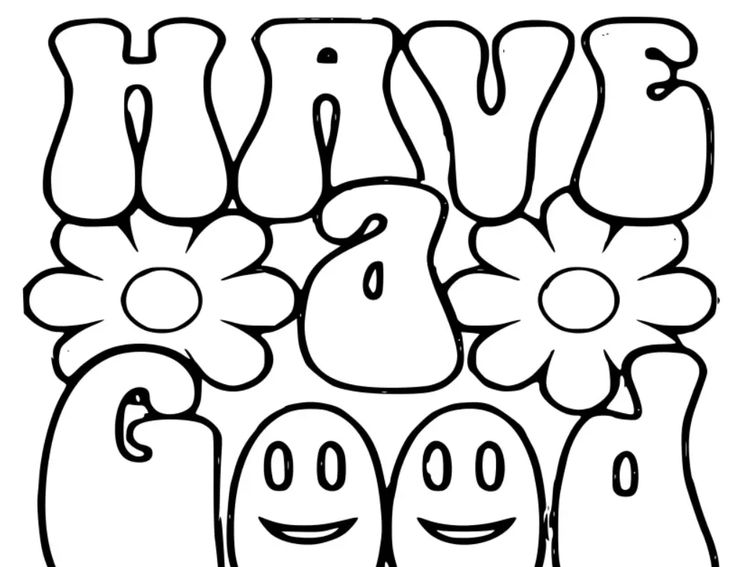 Have a good day preppy coloring pages free printable coloring pages printable coloring pages free printable coloring