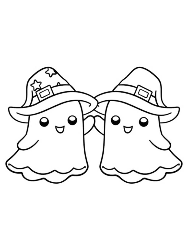 Cute halloween coloring pages