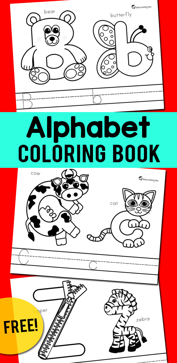 Alphabet coloring book