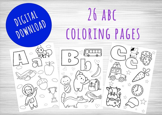 Alphabet coloring pages preschool fun abc coloring sheets for kids
