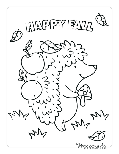 Free printable autumn fall coloring pages