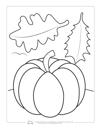 Fall coloring pages for kids