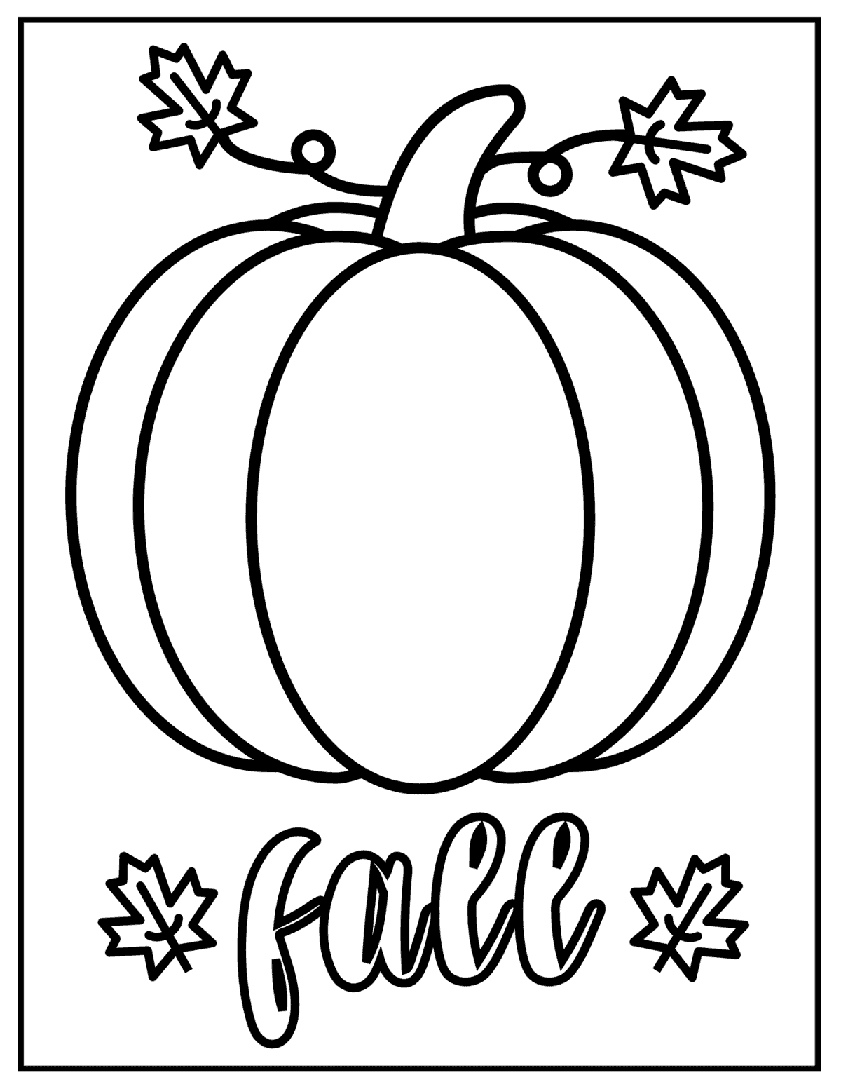 Free printable fall coloring pages
