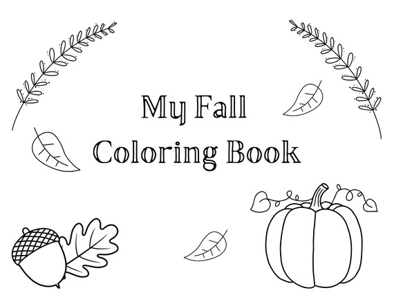 Preschool fall coloring pages download now