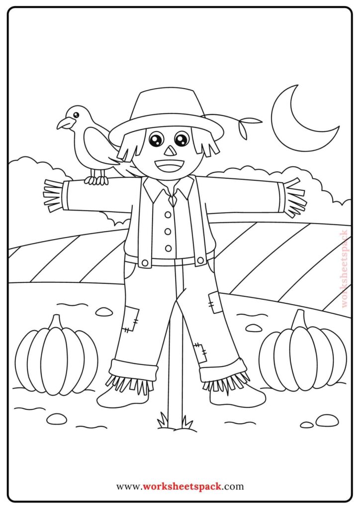 Free autumn and fall coloring pages for kids