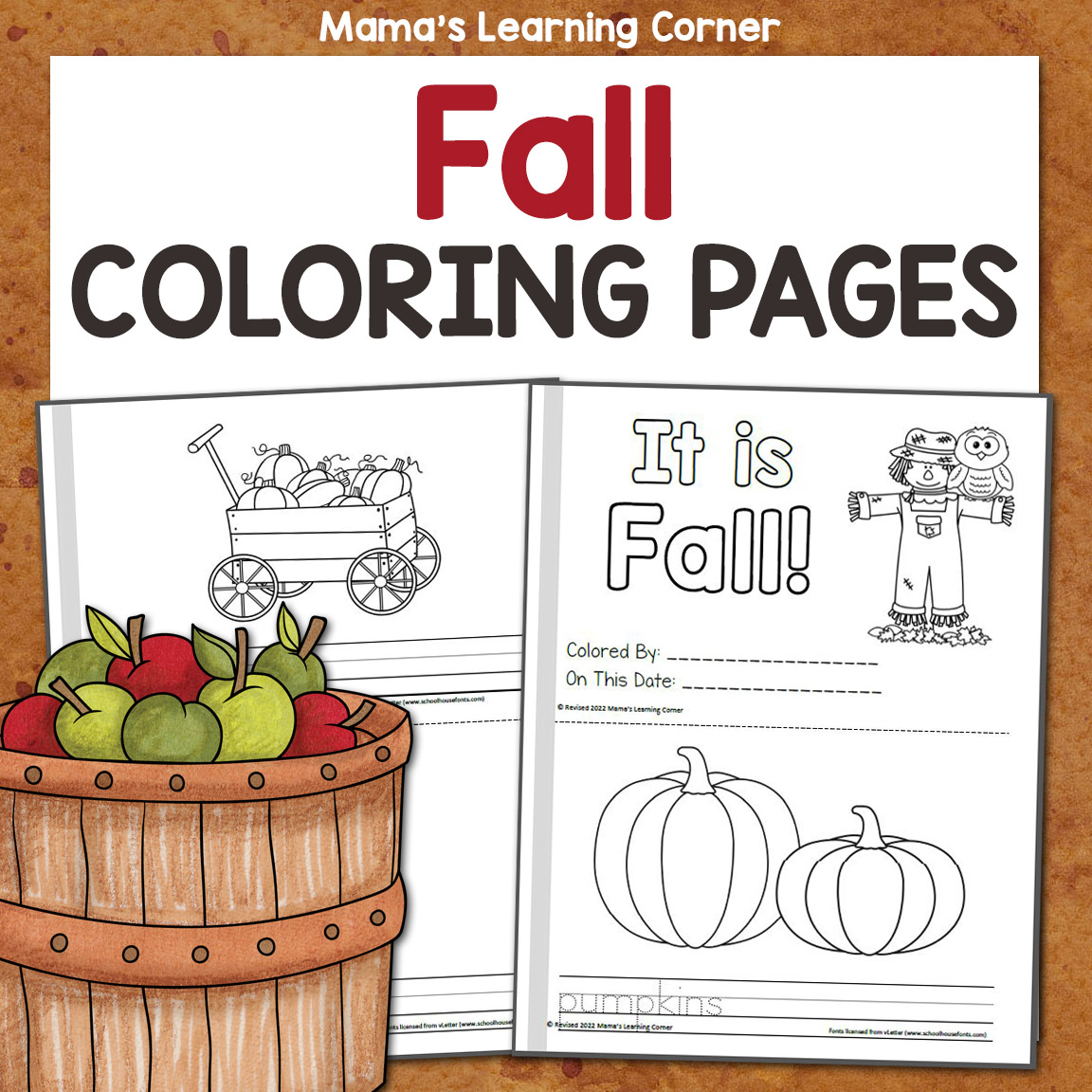 Its fall coloring pages