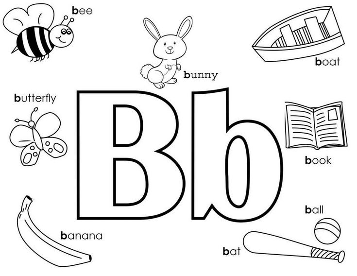 Fun letter b coloring pages for preschoolers preschool coloring pages letter b coloring pages cool lettering