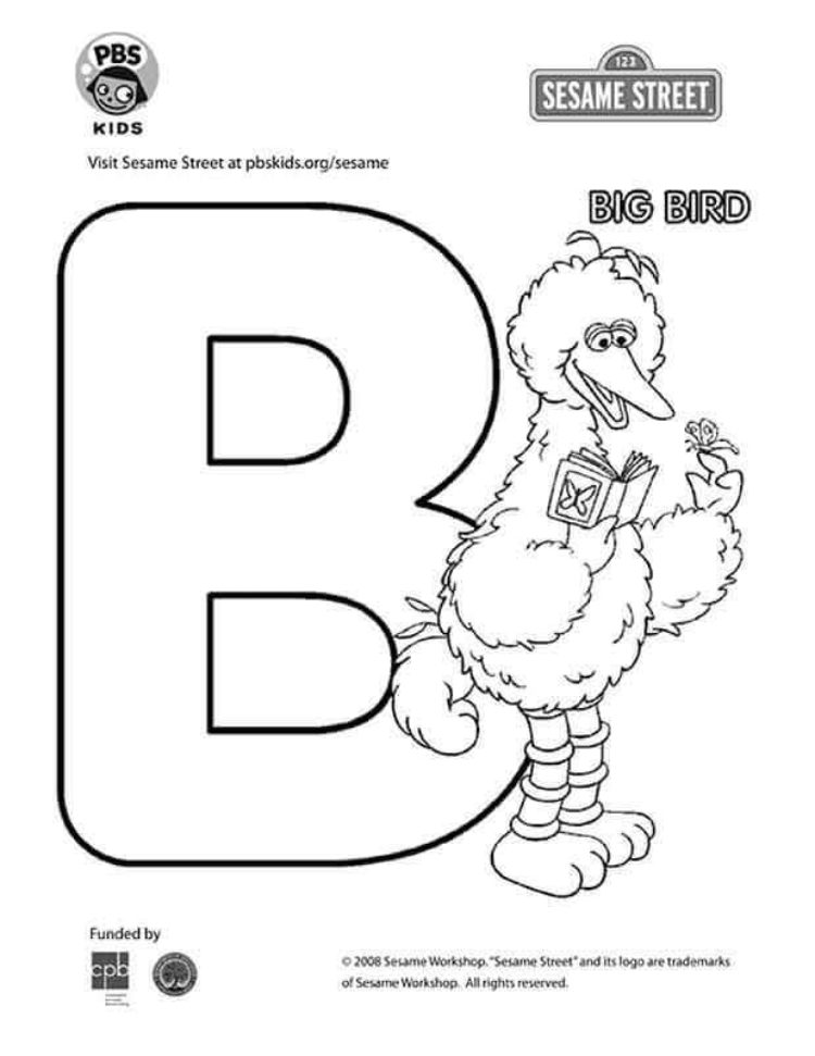 The letter b coloring page kids coloringâ kids for parents