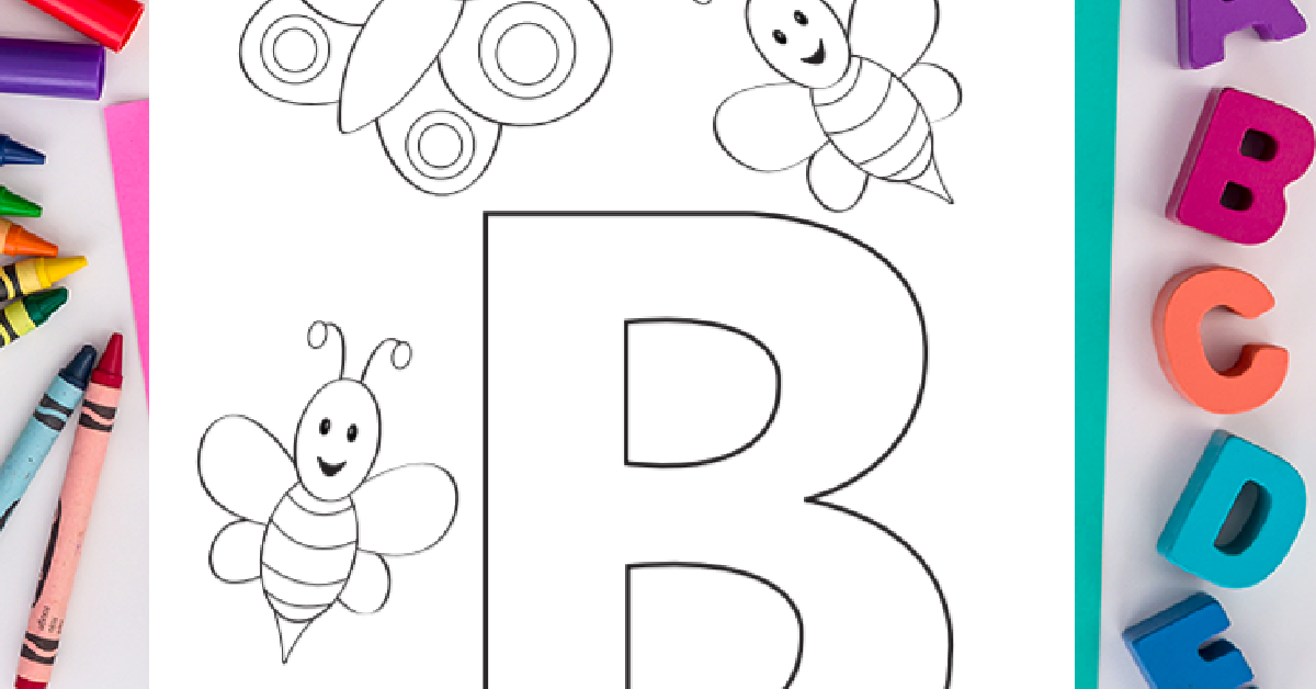 Letter b coloring page free alphabet coloring pages kids activities blog