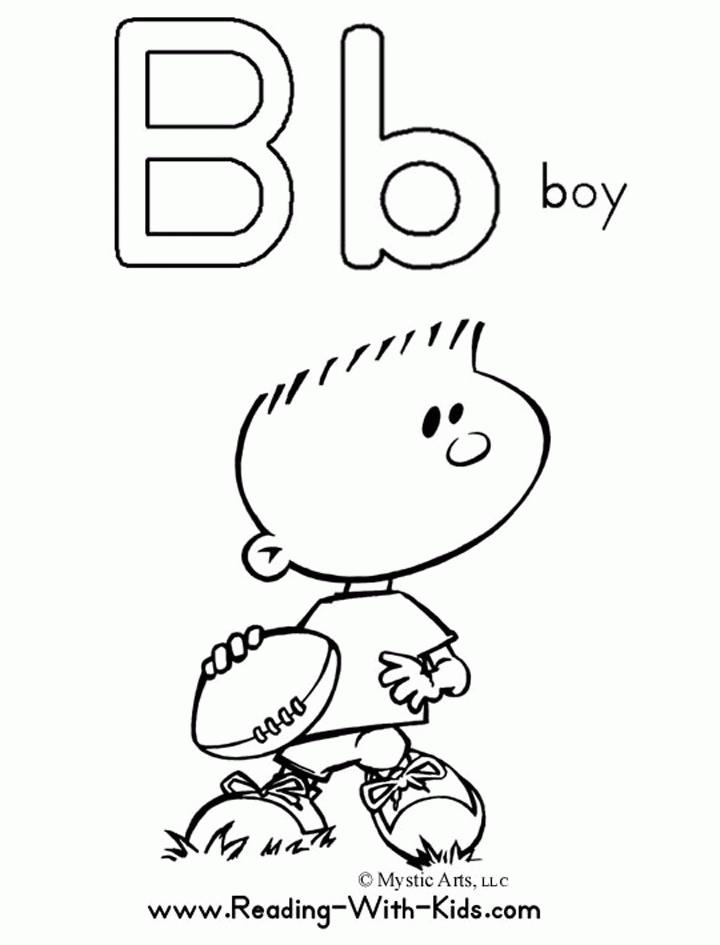 Letter b coloring pages printable for free download