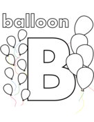 Letter b coloring pages free coloring pages